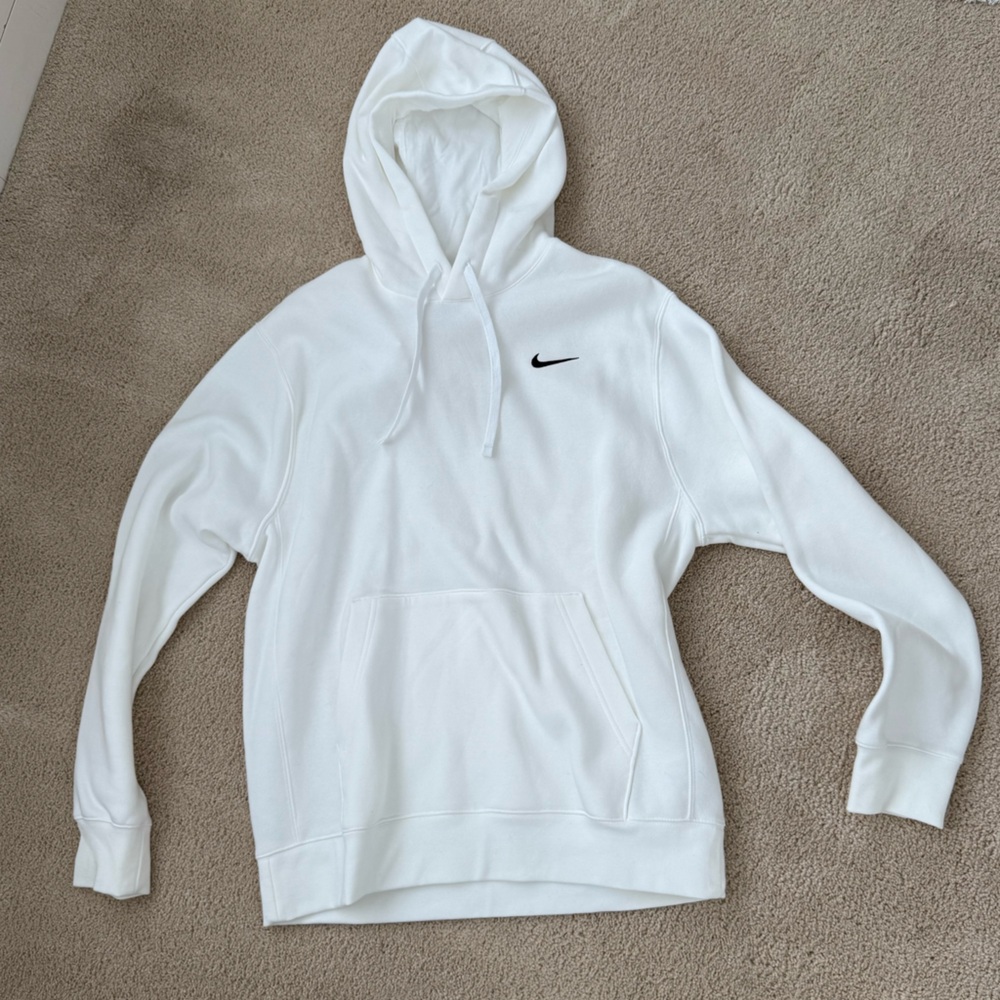 Nike White Pullover Hoodie